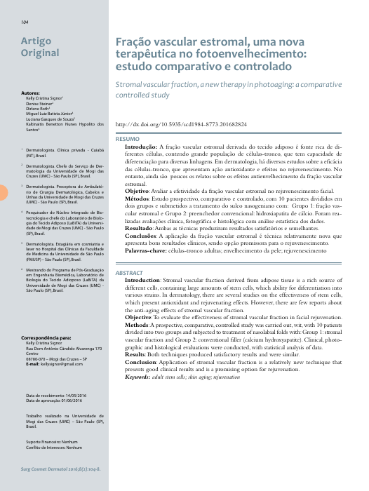 Capa — SVF e fotoenvelhecimento