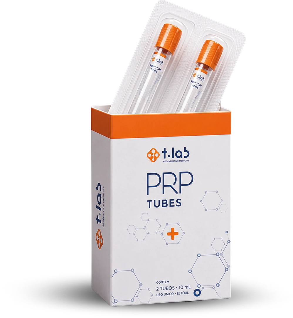 Caixa de tubos PRP T-LAB com duas unidades
